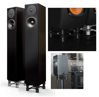 IsoAcoustics ISO-L8R200 Large Studio Monitor Speaker Isolation Stands -  Dedicated Audio